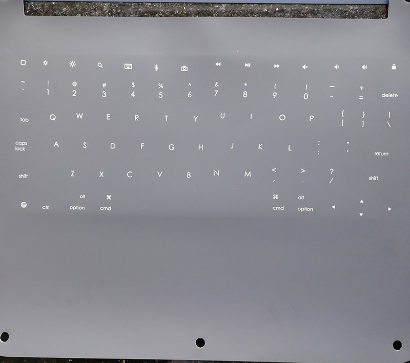 Hochleistungs-355-nm-Ultraviolett-Laser-Laptop-Tastatur mit abblätternder Farbe